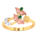 22k Premium Leaf Design Gold Ring